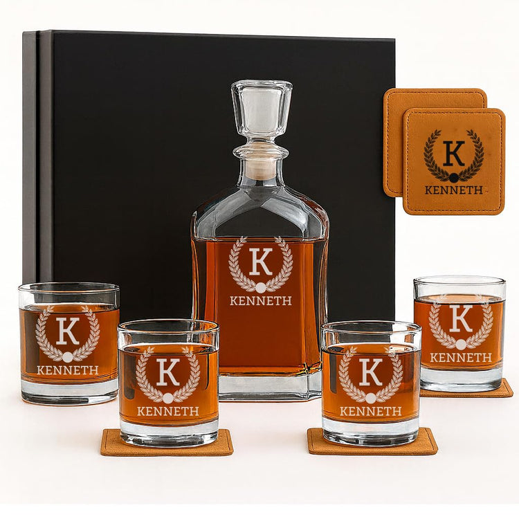 Personalized Whiskey Decanter Set
