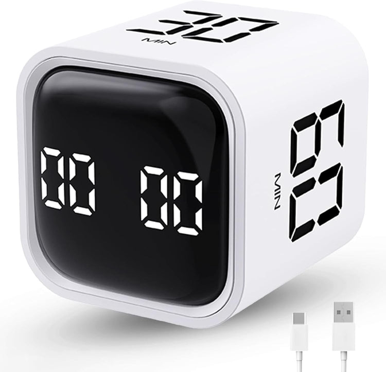 Productivity Timer Flip Gravity Sensor Cube Timer Countdown & Countup