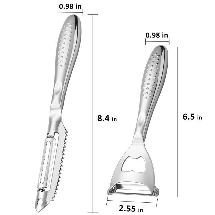 Potato Peelers Set of 2 Stainless Steel Peeler Y (2 Count)