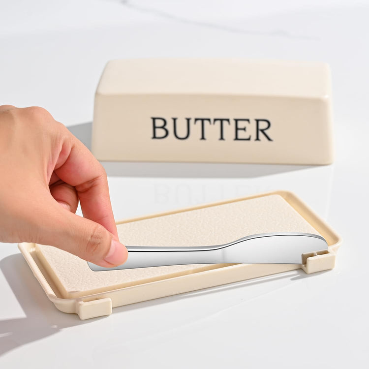 Butter Holder With Lid And Knife