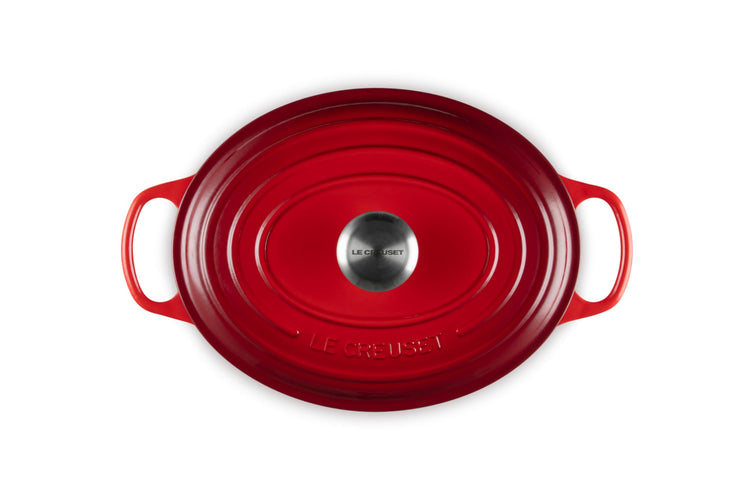 Enameled Cast Iron Oval Dutch Oven
