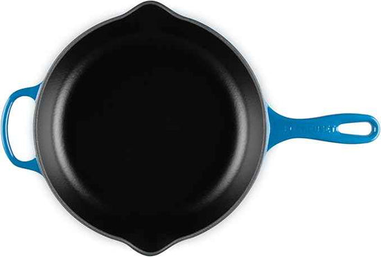 Le Creuset Enameled Cast Iron Signature Iron Handle Skillet, 10.25", Marseille