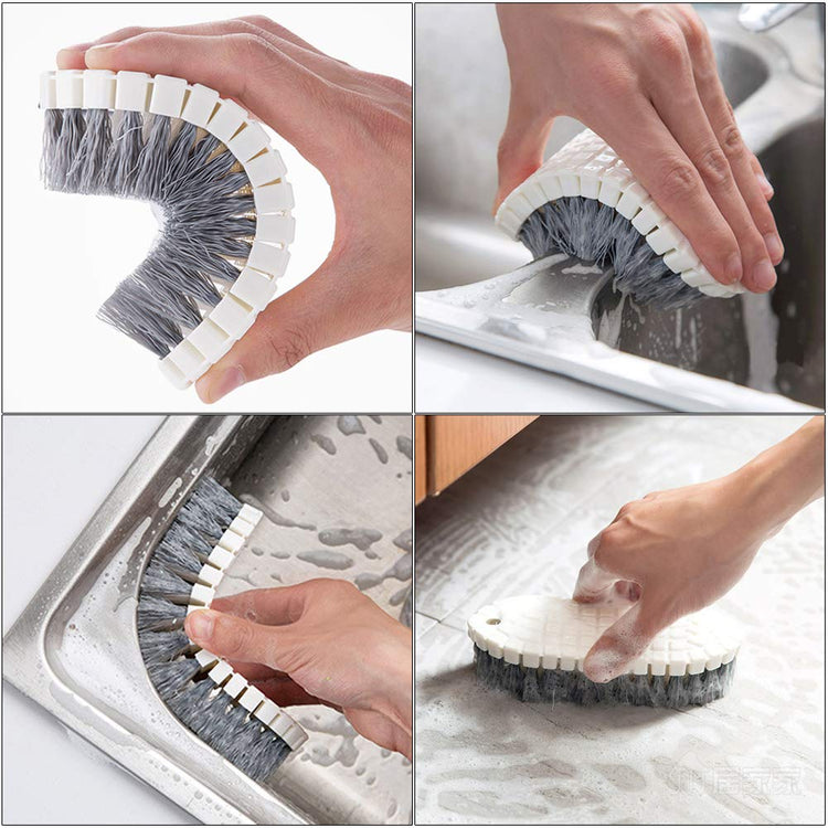 Dish Brush Set 4 Pack with Handle (4 Count)