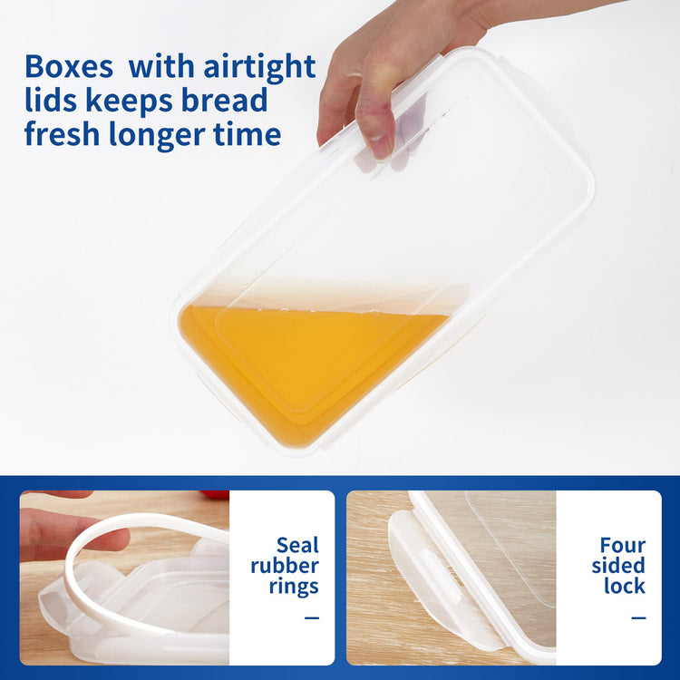 2 Bread Box with Airtight Lids (394 Ounce)
