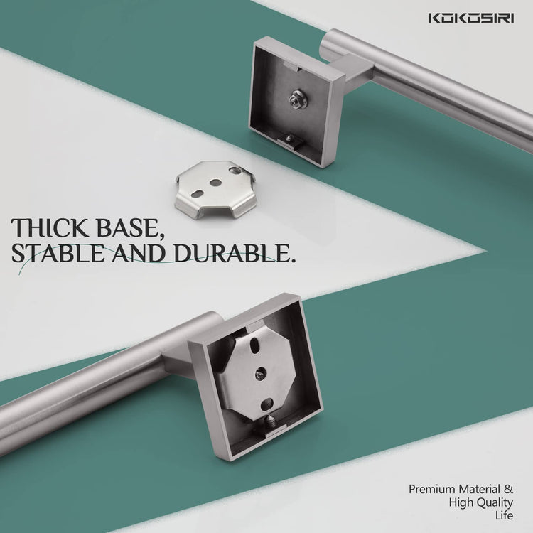 Bath Towel Holder Bathroom Accessories Towel Bar for Toilet Kitchen Necklace Holder 20 Inch Brushed Nickel Stainless Steel B4005BR