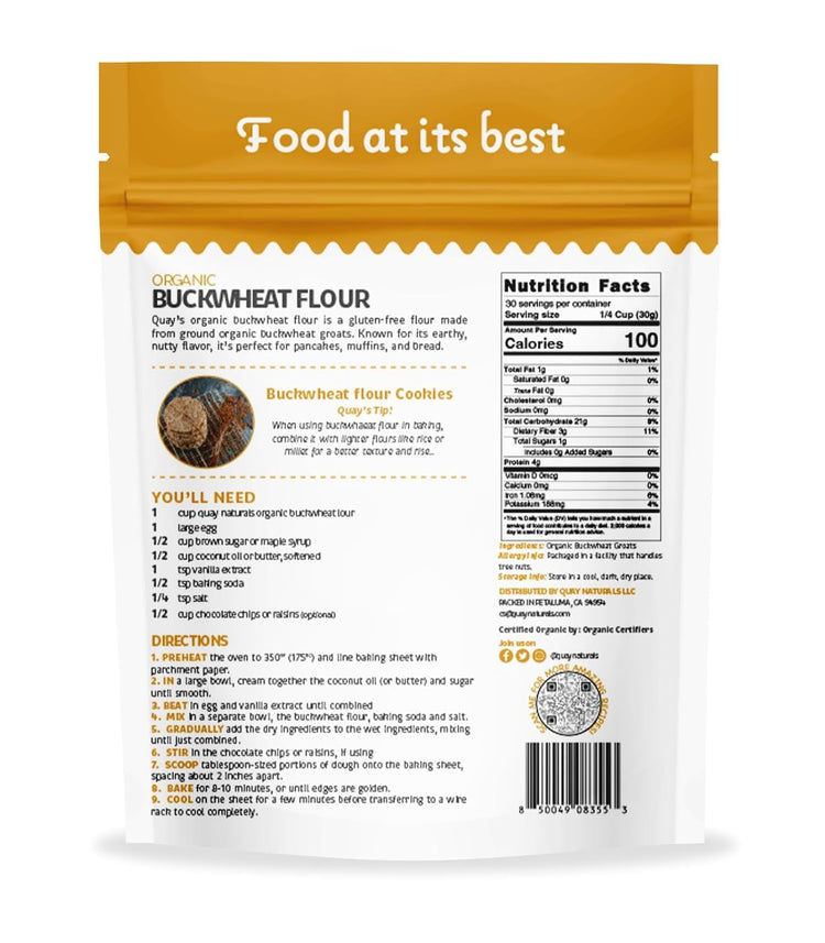 Organic Buckwheat Flour (32 Ounce)