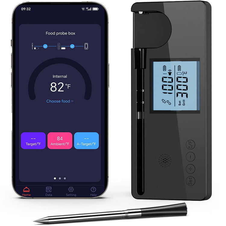 Meat Thermometer Digital Wireless with 800ft Range