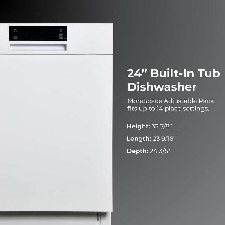 24" Built In Dishwasher