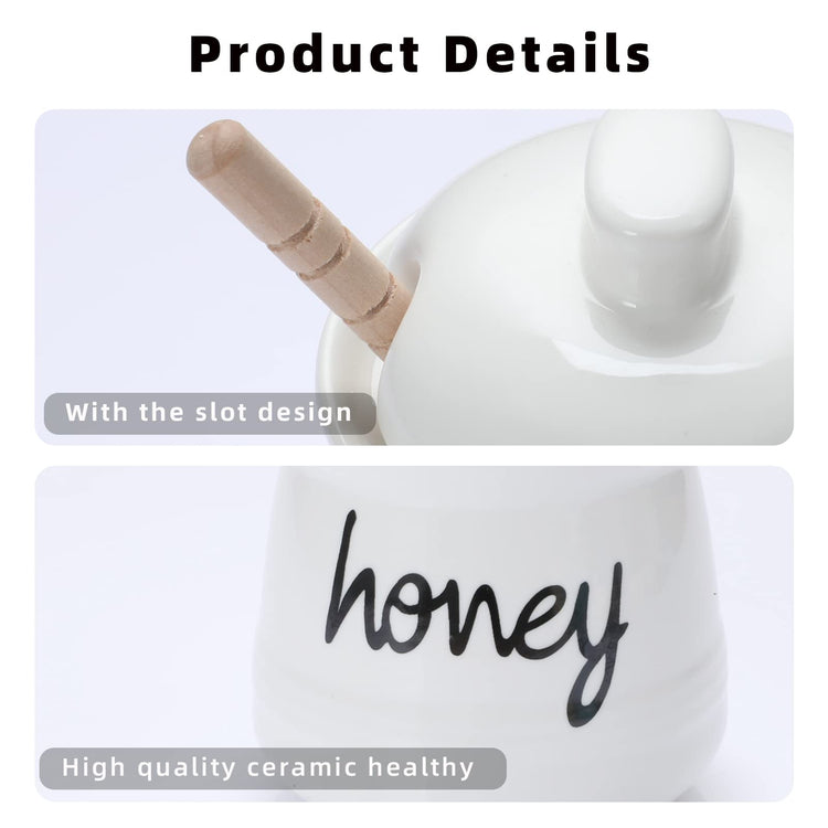 12 oz Honey Jar with Dipper and Lid (12 Ounce)