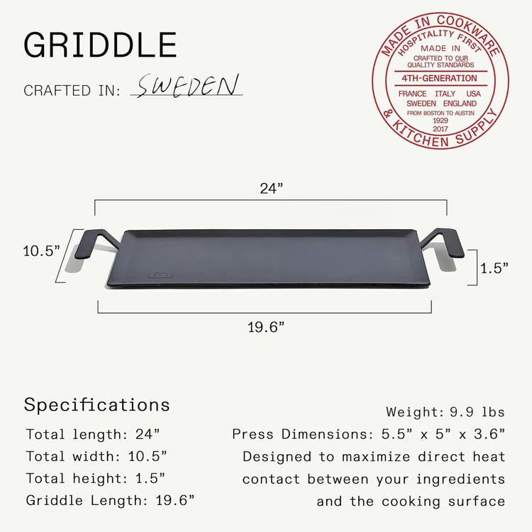 Cookware Carbon Steel Griddle