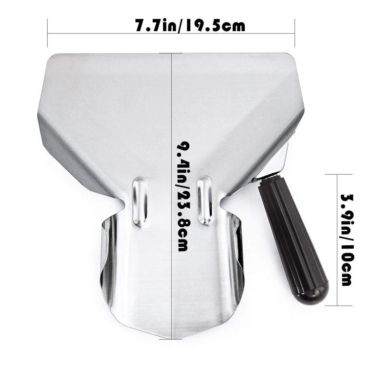 Stainless Steel French Fry Bagger Scoop Chip Popcorn Bagger Ice Candy Snacks Desserts Scooper
