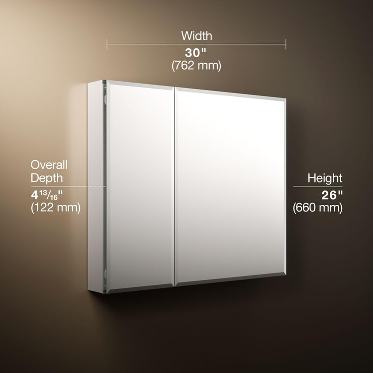 CB CLC3026FS Bathroom Medicine Cabinet with Mirror
