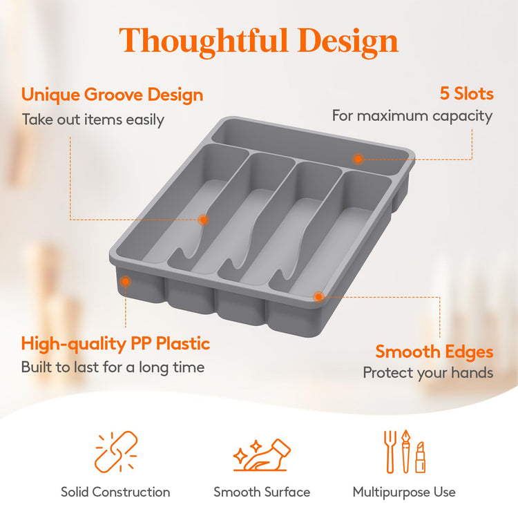 Silverware Drawer Organizer Tray