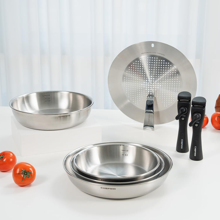 316 Stainless Steel Removable Handle Cookware