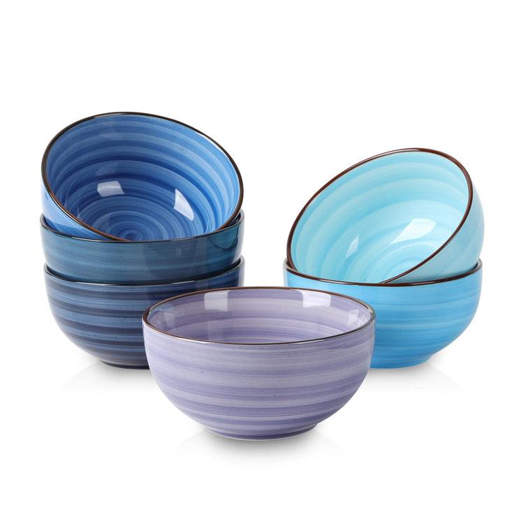 Ceramic 12 Oz Dessert Bowls Set (6 Count)