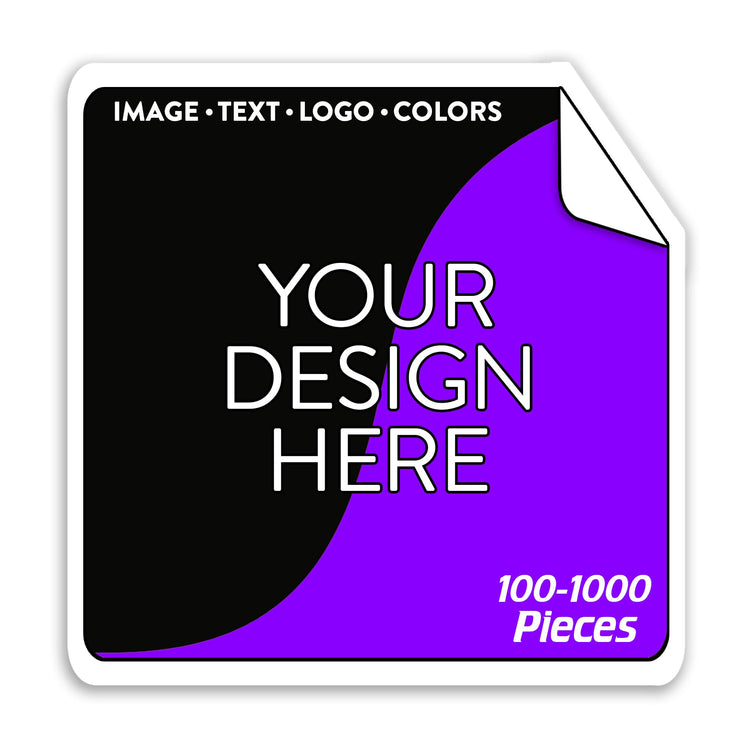 Custom Vinyl Stickers Your Image (100 Count)