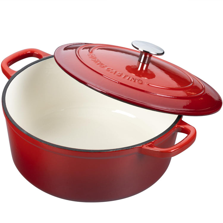 Enameled Cast Iron Dutch Oven Pot with Lid