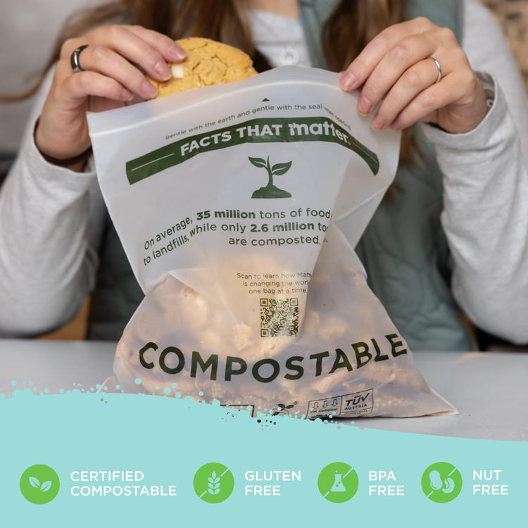 Compostable Gallon Freezer Bags (30 Count)