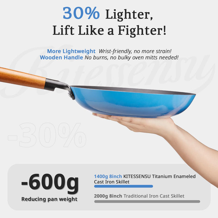 Enameled Cast Iron Skillets