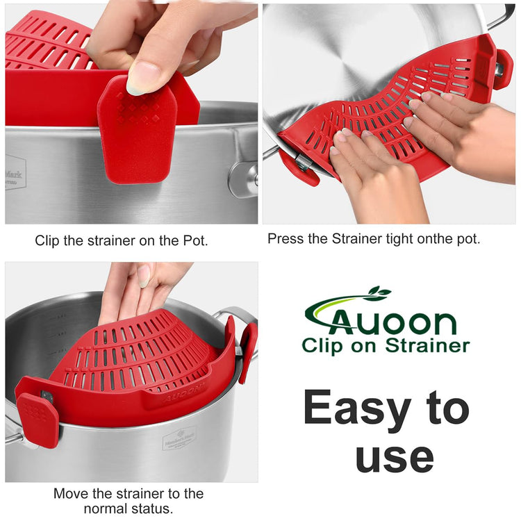 Pot Strainer Clip on Silicone