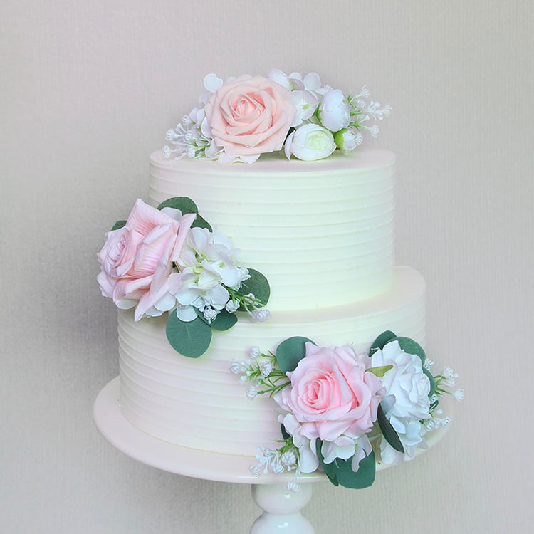 3Pcs Premade Cake Flowers (3 Count)