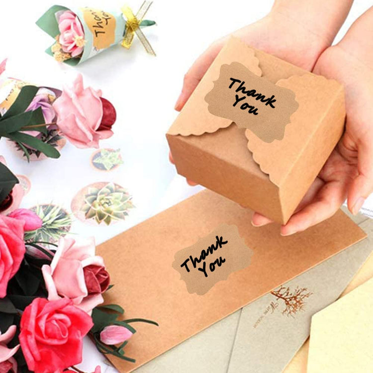 2" x 3" Kraft Label Stickers Writable Gift Labels (200 Count)