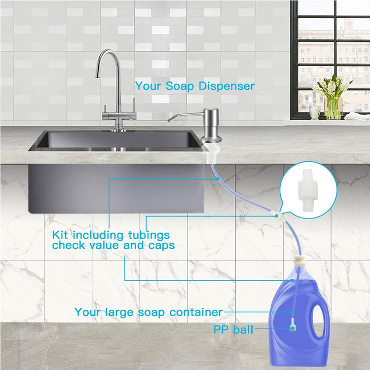 Dish Soap Dispenser for Kitchen Sink