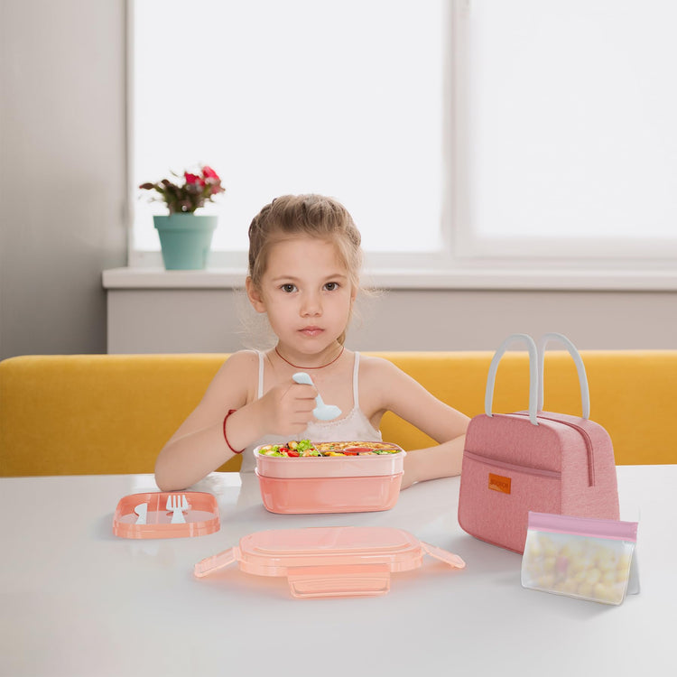 Leakproof Bento Box & Insulated Lunch Bag Set for School and Work