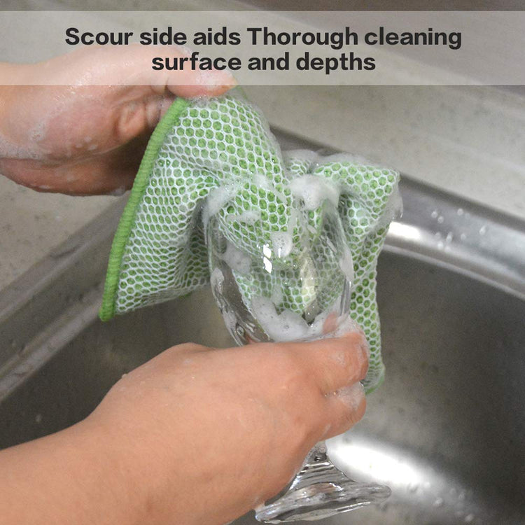 Dish Cloth for Washing Dishes Kitchen Washcloth Cleaning Cloth (20 Count)
