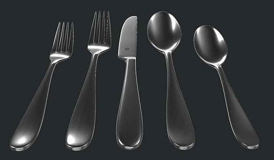 Silverware Set for 4 – 18/10 Stainless Steel Flatware, Mirror Finish, Dishwasher Safe, Heavy-Duty, Rust Resistant, Elegant Cutlery (20-Piece Set, Fidenza)