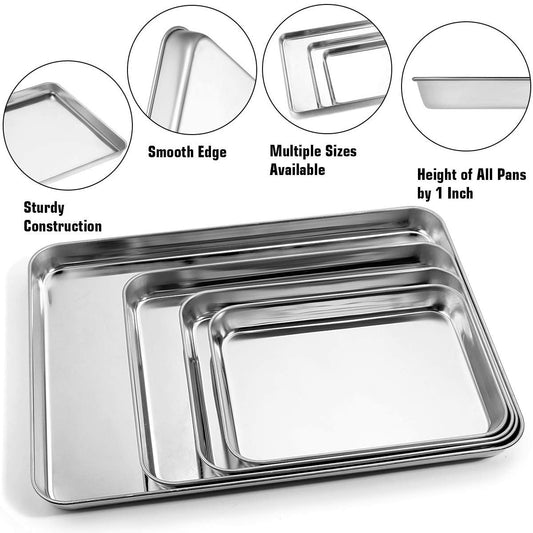 Baking Sheet with Silicone Baking Mat Set