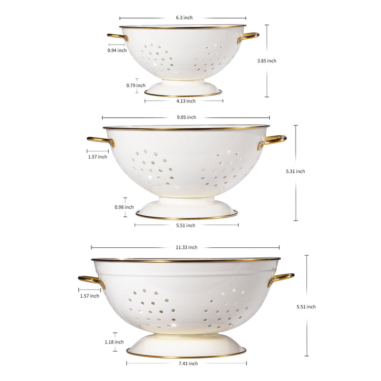 Metal Colander Set of 3 (3 Count)