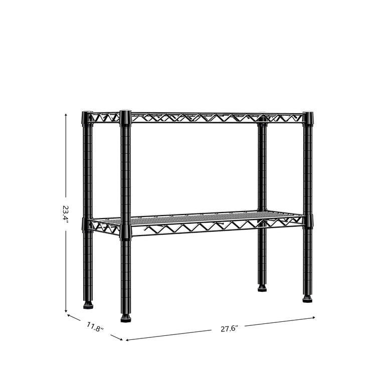MZG 220 lbs 2 Tier Storage Rack Metal Wire Shelving Unit