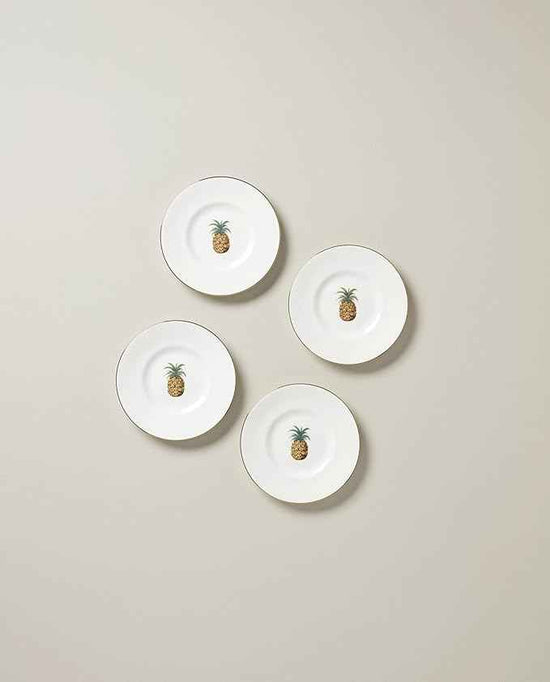 Lenox 897296 British Colonial Bamboo Dessert Plates, Set of 4
