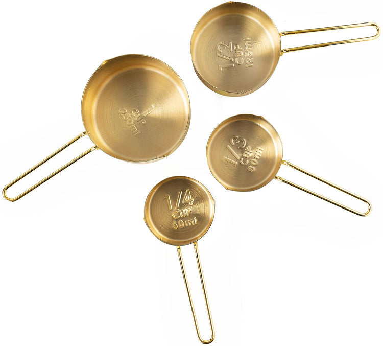 Gold Measuring Cups & Measuring Spoons 10