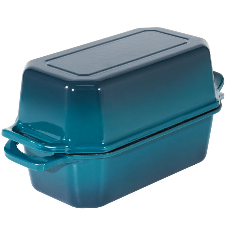 Bread Pan Cast Iron Loaf Pan with Lid Bread Loaf Pan 8.5x4.5 Inch Loaf Pan Enameled Cast Iron Sourdough Loaf Pan
