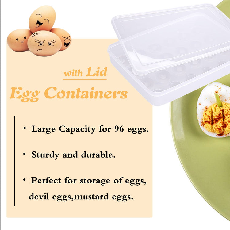 96 Egg Holders for Refrigerator (4 Count)