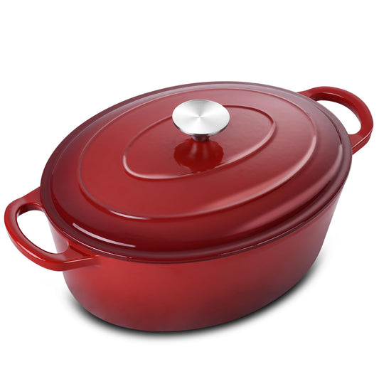 5QT Oval Dutch Oven Pot with Lid