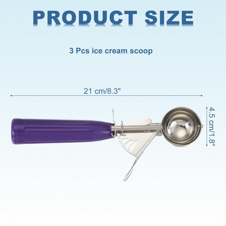 3 Pcs Cookie Scoops