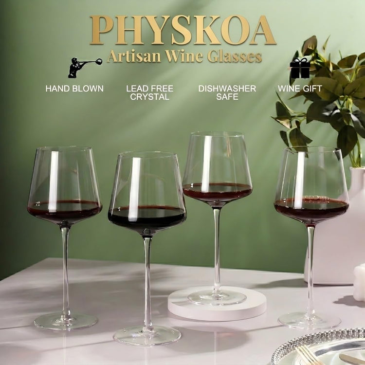 18OZ Red Wine Glasses Set of 4 (4 Count)