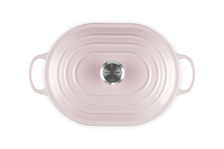Enameled Cast Iron Oval Casserole with Lid