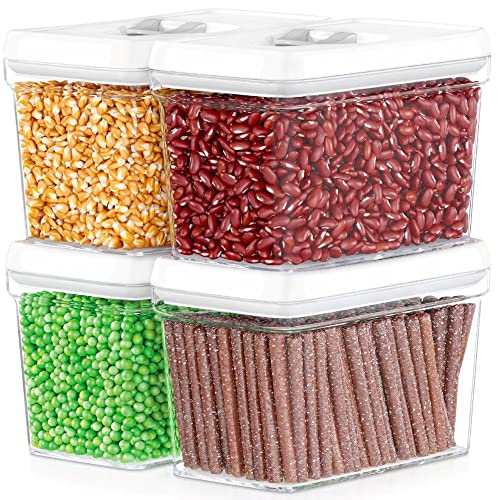 Airtight Food Storage Containers with White Lids 2L (04 - 2 Liters (Set of 4))