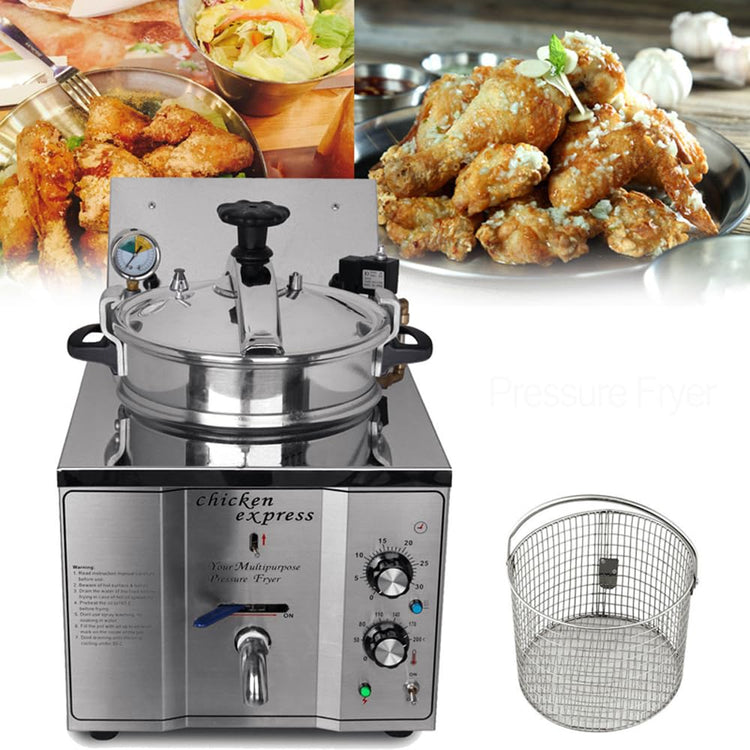 16L Commercial Countertop Pressure Fryer