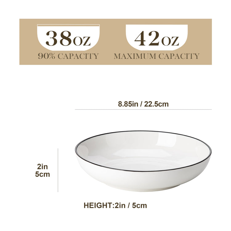 8.85" Large Pasta Bowls (4 Count)