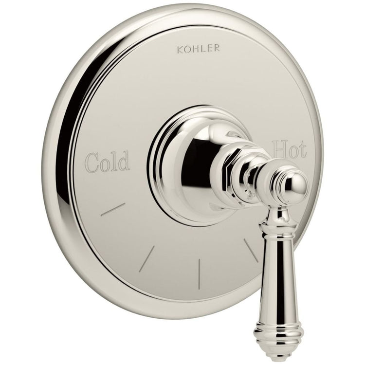 K-T72769-4-SN Artifacts Thermostatic Valve Trim with Lever Handle, Vibrant Polished Nickel