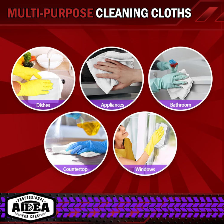White Microfiber Cleaning Cloth 150PK (150 Count)