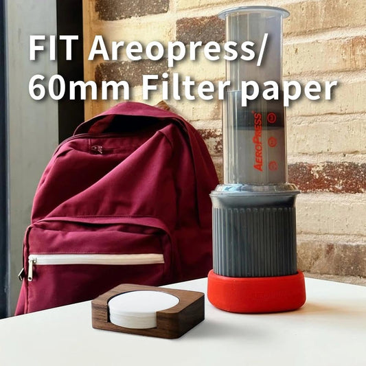 Wood Espresso Paper Filter Holder Stand 63mm