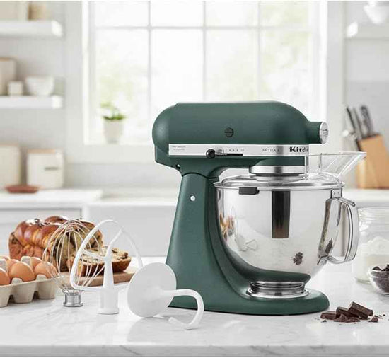 KitchenAid Artisan Series 5 Quart Tilt Head Stand Mixer with Pouring Shield KSM150PS, Pebbled Palm