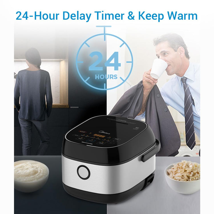 3L Rice Cooker with Steamer Basket