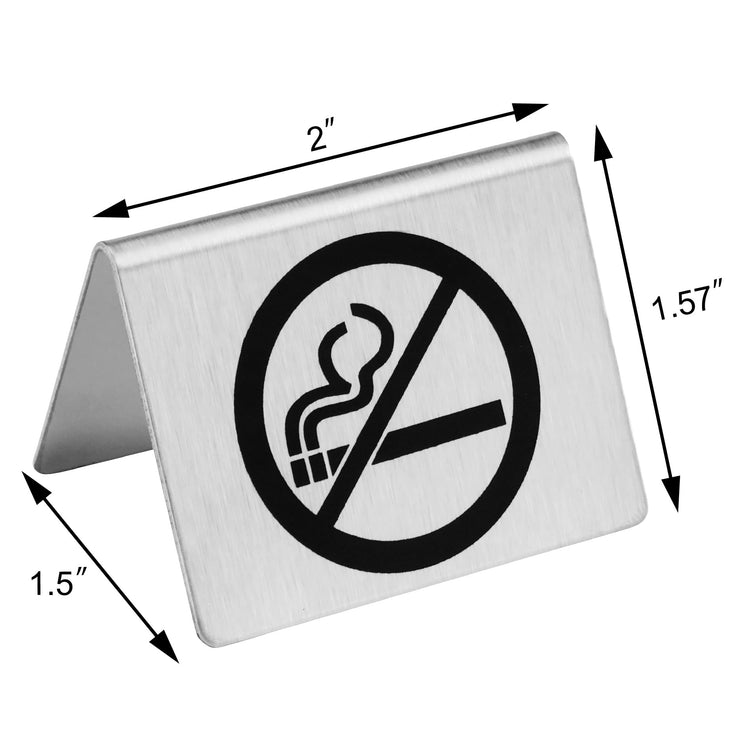 Stainless Steel Table Tent Sign (6 Count)